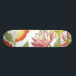 Blommigt Garden Design med vit bakgrund Skateboard Bräda 20 Cm<br><div class="desc">Den här blommigtens trädgårdskonstruktion är påfallande ljusa färger mot en vit blek och skapar blommorna att framträda ännu mer. En fantastisk som kan föra färg och skönhet till vilket rum som helst. Köp den själv,  eller ge den till en älskad som gåva!</div>