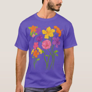Blommigt Garden Flowers Plants Gardener Botanier T Shirt