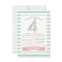 Blommigt Garden | Första Födelsedagsfest inbjudan