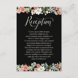 Blommigt Garden Gräns bröllopskort Tilläggskort