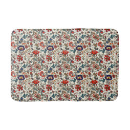 Blommigt Garden i  och Mörk Blues Badrumsmatta