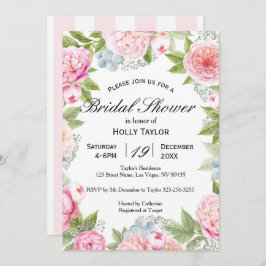 Blommigt Garden Inbjudningskort för möhippan