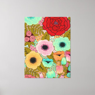 Blommigt Garden Painting Art Pip Gerard Canvastryck
