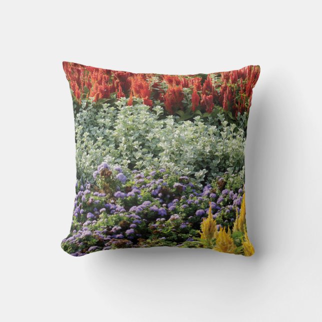 Blommigt Garden Throw Cushion 41 cm x 41 cm Kudde (Framsida)