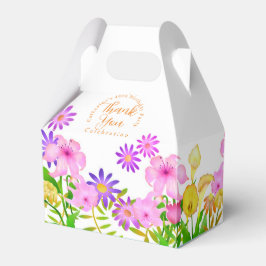 Blommigt Garden White Tält Favoritbox Presentaskar