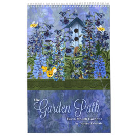 Blommigt Gardens of Birth Flowers 12 månaders Kalender