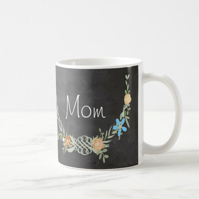 Blommigt Garland Mamma Mugg (Höger)
