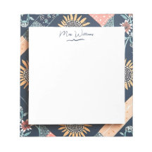 Blommigt Geometric Mönster Personlig Teacher Gift