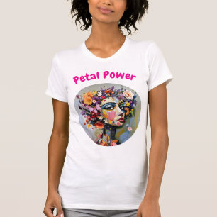 "Blommigt Geometry" - ett botaniskt Porträtt T Shirt