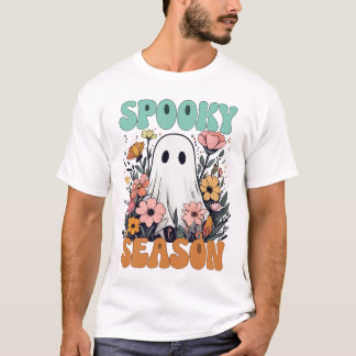 Blommigt Ghost: Celebrate Spooky Season t shirt