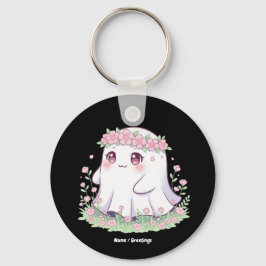 Blommigt Ghost Halloween Costume for Girls Women Nyckelring