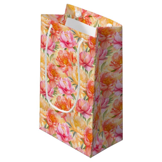 Blommigt Gift Bag (Framsidan Vinklad)