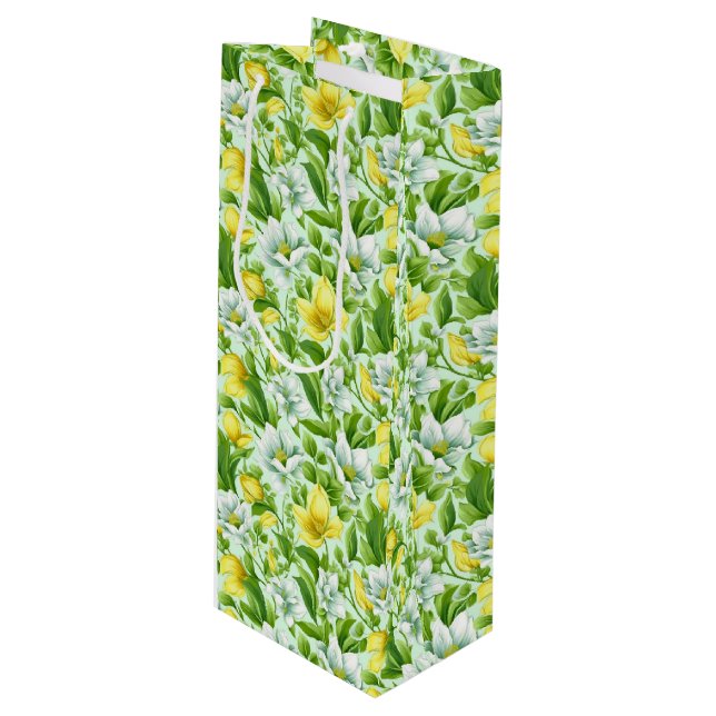 Blommigt Gift Bag (Framsidan Vinklad)