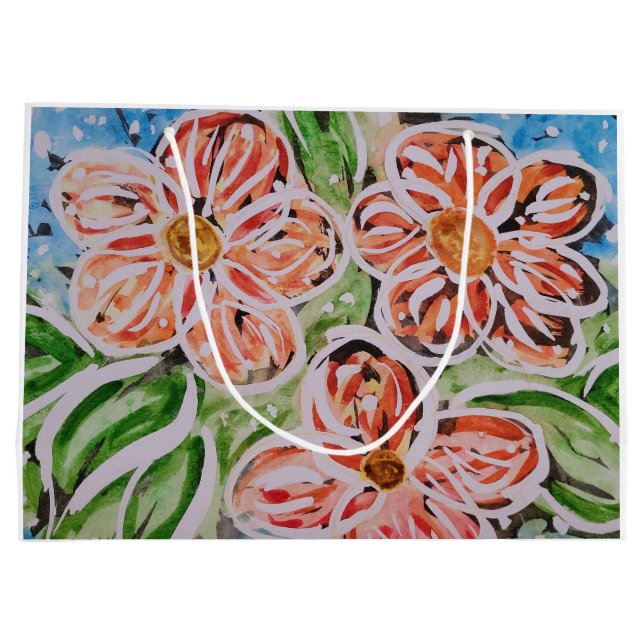 Blommigt Gift Bag (Baksidan)