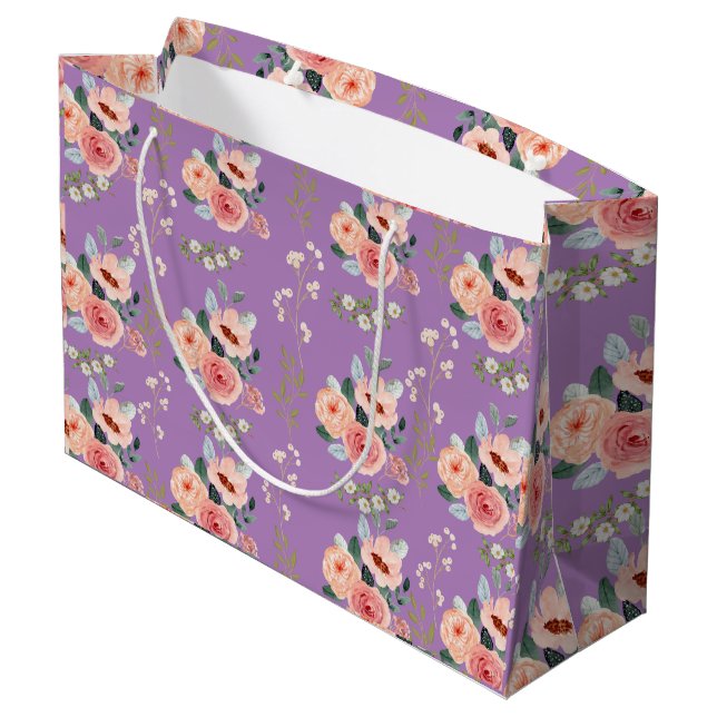 Blommigt Gift Bag (Baksidan Vinklad)