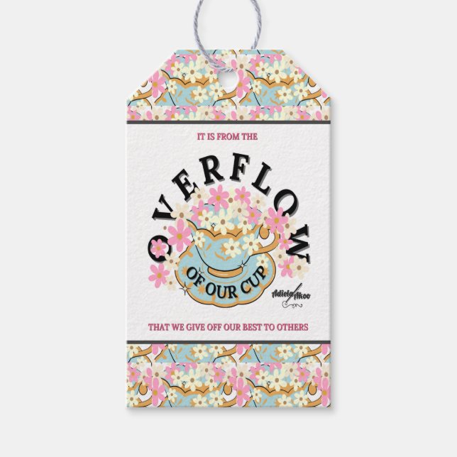 Blommigt Gift Märkre - Adiela Akoo Presentetikett (Framsidan)