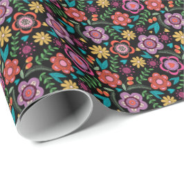Blommigt Gift Wrap Go Bold Bohemian Avant-Garde Presentpapper