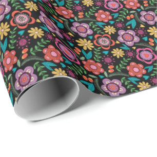 Blommigt Gift Wrap Go Bold Bohemian Avant-Garde Presentpapper