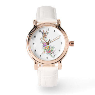 Blommigt Giraffe Watch Armbandsur