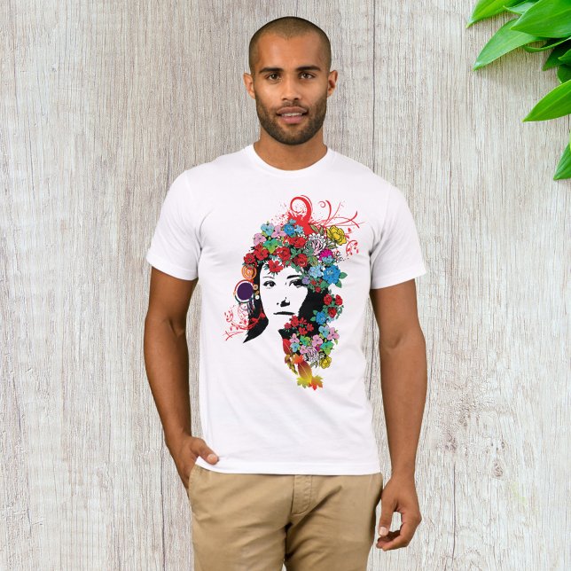 Blommigt Girl Manar T-Shirt (Skapare uppladdad)