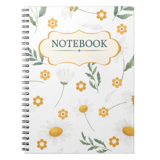 Blommigt Girly NoteBook Anteckningsbok