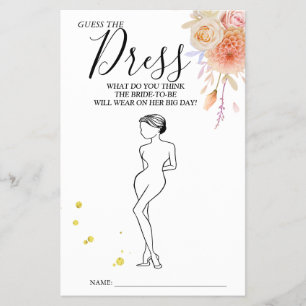Blommigt Gissa Möhippan Dress Flygblad