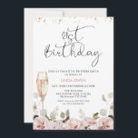Blommigt Glas 21:a födelsedag Inbjudningar<br><div class="desc">21:a födelsedagarinbjudan av  Blommigt Glas 21:a födelsedag med en underbar blommigt arrangemang med blommor av  färgad och bläckchampagneglas av eucalyptus och en svart,  modern bildrubrik för kalligrafi. Underbar för alla som tittar för en bohemisk inspirerad 21-årsdagen inbjudan.</div>