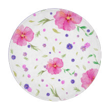 Blommigt Glasskärl - naturgåva till henne