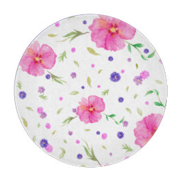 Blommigt Glasskärl - naturgåva till henne