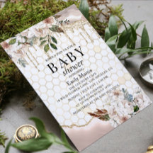 Blommigt Glitter - droppbar babystövel
