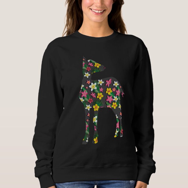 Blommigt Goat Baby Goat T Shirt (Framsida)
