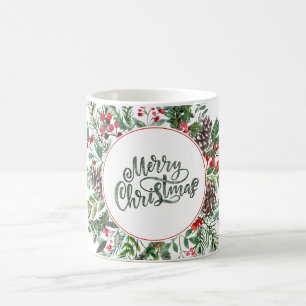 Blommigt God jul Kaffemugg