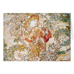 Blommigt Goddess Hälsningskort