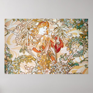 Blommigt Goddess Poster