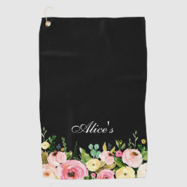 Blommigt Golf Towel