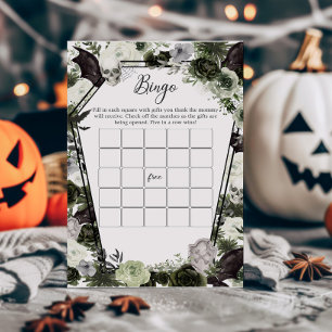 Blommigt Gotham Baby Shower Bingo Game