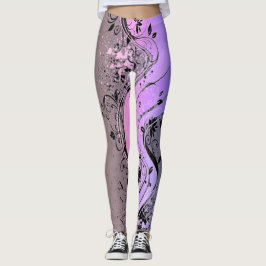 Blommigt Grafiska legeringar Leggings