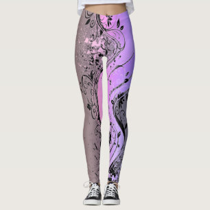 Blommigt Grafiska legeringar Leggings