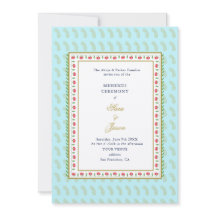 Blommigt gräns Aqua & Guld Indiska bröllop Mehendi