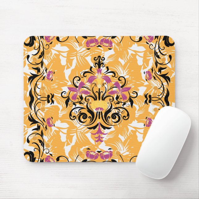 Blommigt Graphic Art, Gothic Hollow Life Musmatta (Med mus)