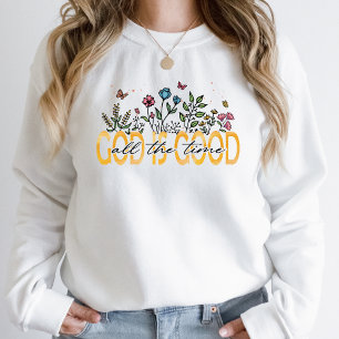 Blommigt Graphic Sweatshirt Christian Shirt Botani T