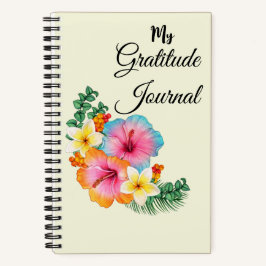 Blommigt Gratitude Journal bärbar dator