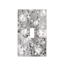 blommigt grått för vinterblomman i vit ros