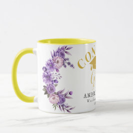 Blommigt Gratulerar Grad Combo Mugg - Perfekt Gift