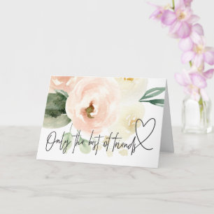  Blommigt Gravid Baby Reveal Gift till Friend Kort