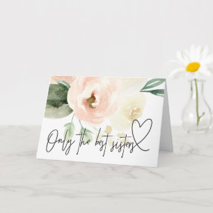  Blommigt Gravid Baby Reveal Gift to Sister Kort