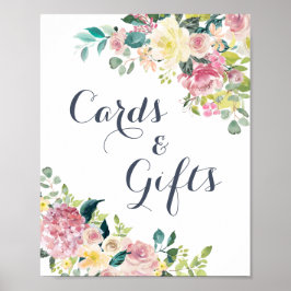 Blommigt Greenery Eucalyptus Cards Gifts Sign Poster