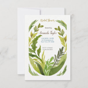 Blommigt Greenery Minimal Calligraphy-Möhippa Inbjudningar
