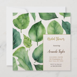 Blommigt Greenery Minimal Calligraphy-Möhippa Inbjudningar