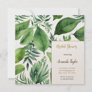 Blommigt Greenery Minimal Calligraphy-Möhippa Inbjudningar